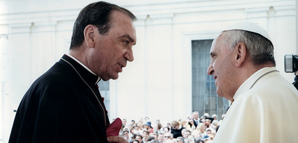 Pope Francis and Archbishop Schnurr