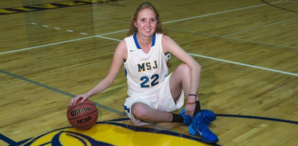 Lauren Hill is a freshman member of Mount St. Joseph University's women's basketball team. She is dying of Diffuse Intrinsic Pontine Glioma and hopes to play in a collegiate game during the time she has left. (Courtesy Photo/The Cure Starts Now Foundation)