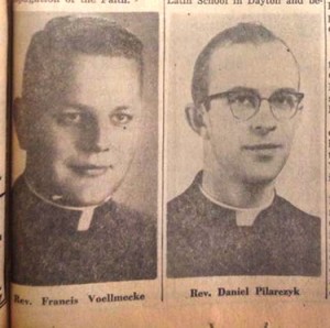 Archbishop Emeritus Daniel E. Pilarcyzk is pictured with a fellow ordinand prior to his Dec. 20, 1959 ordination (CT File)