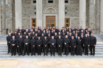 Mount St. Mary’s Seminary class of 2016 – 2017. (CT Photo/E L Hubbard)