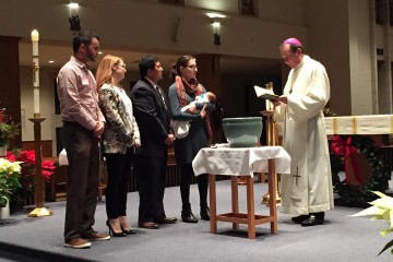 The Lopez Family celebrating the Sacrament of Baptism. (Courtesy Photo)