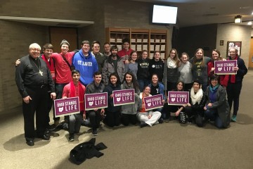 St. Maximilian Kolbe Youth Group prepares to leave for Washington. (Courtesy Photo)