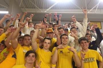 Men of Moeller cheering on their Crusaders. (courtesy Photo)