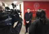 Media meets with Archbishop Broglio of the Military Archdiocese. (Courtesy Photo)
