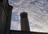 St. Teresa Avila Bell Tower on Good Friday Morning. (Greg Hartman/CT Photo)