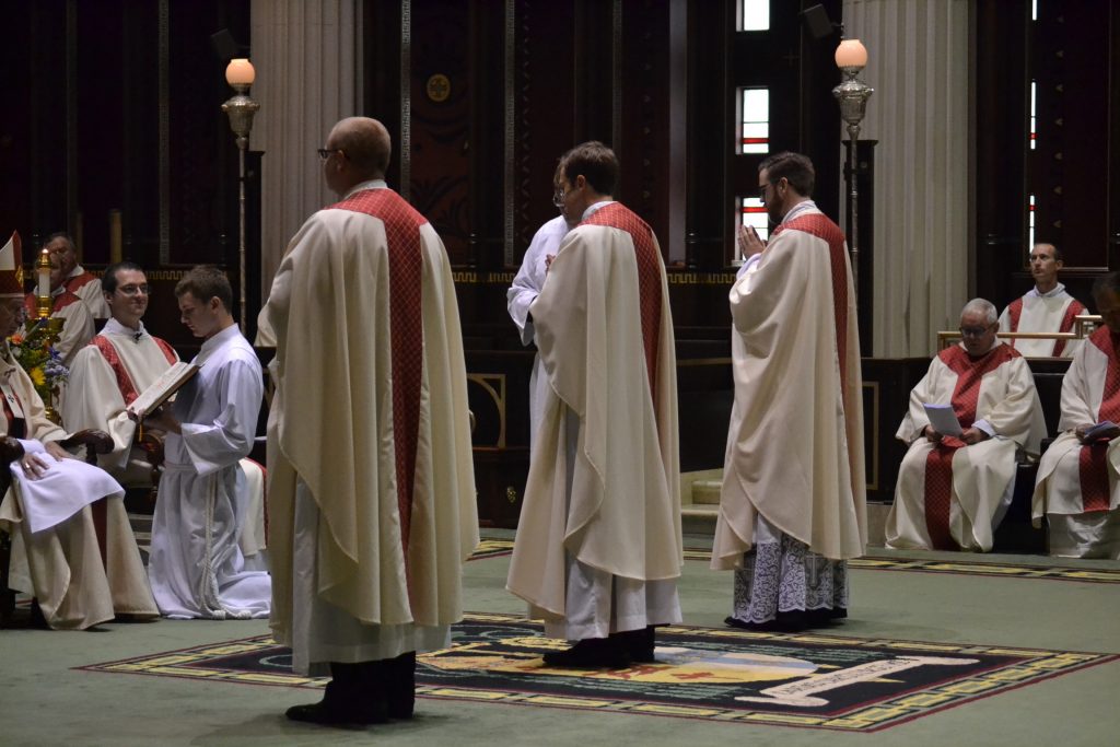 Investiture with Stole and Chasuble (CT Photo/Greg Hartman)