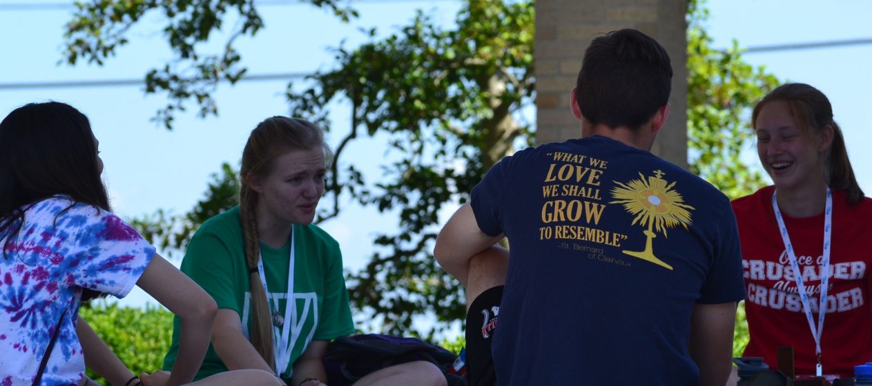 Abide Participant T says it all! (CT Photo/Greg Hartman)
