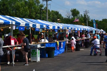 Booth Row at the festival (CT Photo/Greg Hartman)