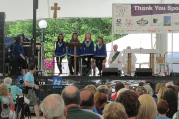 Four members of the Celtic Academy of Irish Dance. (CT Photo/Gail Finke)