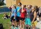 Carroll High School Students in Dayton looking at partial eclipse 2017 (Courtesy Photo)