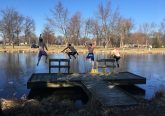 The annual New Year's plunge in Fort Loramie began 2017. (Courtesy Photo)