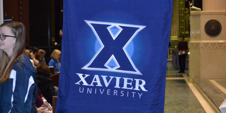 Xavier University represented at the 2018 Catholic Schools Week Mass (CT Photo/Greg Hartman)