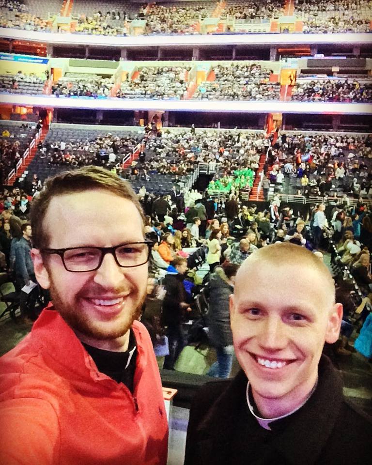 Seminarians at rally before the 2018 March for Life (Courtesy Photo)