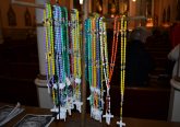 Rosaries awaited pilgrims as they entered Holy Cross Immaculata on Good Friday (CT Photo/Greg Hartman)