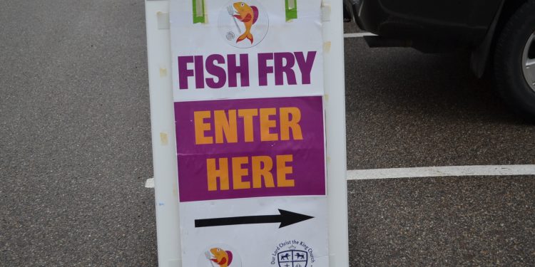 It's Fish Fry night at Our Lord Christ the King parish in Mount Lookout (CT Photo/Greg Hartman)