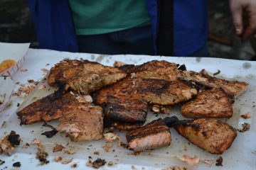 No need to head for the shore, delicious fish hot off the grill at Our Lord Christ the King Fish Fry (CT Photo/Greg Hartman)