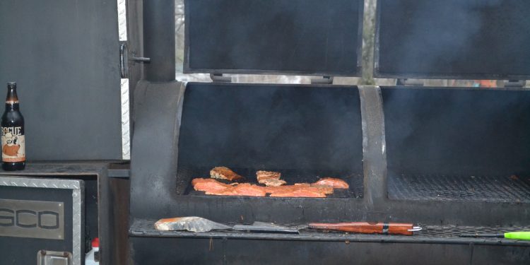 Delicious fish on the grill on a Lenten Friday night at Our Lord Christ the King Fish Fry (CT Photo/Greg Hartman)