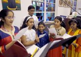 Children sing during the Lenten Prayer Service for Christian Unity and Religious Freedom at St. Anthony of Padua Maronite Catholic Church in Cincinnati Saturday, Mar. 10, 2018. (CT Photo/E.L. Hubbard)