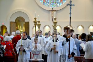 The Recessional at the First Mass of Thanksgiving for Rev. Jacob Willig (CT Photo/Greg Hartman)