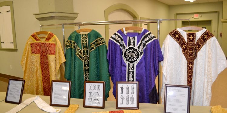 Vestments for Rev. Jacob Willig (CT Photo/Greg Hartman)