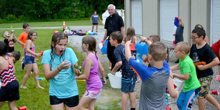 Having fun on a Friday afternoon at St Bernadette (CT Photo/Greg Hartman)