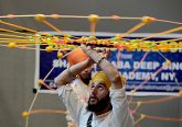 Shaheed Baba Deep Singh GAtka Academy of New York students perform during the first Festival of Faiths at the Cintas Center in Cincinnati Sunday, June 24, 2018. (CT Photo/E.L. Hubbard)