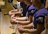 Men from Elder pray the Luminous Mysteries of the Rosary. The Rosary was led by Fr. Anthony Brausch, Rector of Mt. St. Mary's Seminary (CT Photo/Greg Hartman)