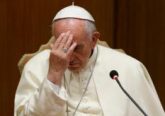 Pope Francis gestures before speaking about the death penalty at an event marking the 25th anniversary of the Catechism of the Catholic Church, at the Vatican in this Oct. 11, 2017, file photo. The pope ordered a revision to the catechism to state that the death penalty is inadmissible and he committed the church to its abolition. (CNS photo/Paul Haring)