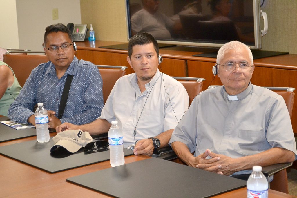 Members two parishes in El Salvador: Our Lady of Guadalupe and Santa Cruz. visited the Archdiocese in August 2018. (CT Photo/Greg Hartman)