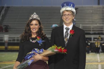Homecoming Queen Samantha Edwards (l), and Homecoming King Elias Bezy (r) at Lehman High School (Courtesy Photo)