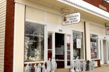 The Catholic Shop has been a part of downtown Madeira for 20 years. The store, which is owned and operated by Dan and Jenn Giroux(cq) offers a wide variety of religious articles, including books, music and gifts to the Catholic community. (CT Photo/Greg Hartman)