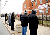 Members of "Helpers of God's Precious Infants" pray the rosary in front of Plannned Parenthood's Auburn Ave. Surgical Center on Saturday, Feb. 16. The group, which is praying for an end to abortion, holds a vigil at the center every first, third and fourth Saturday of the month. A similar vigil is conducted at Planned Parenthood's Westen Hills center on the second Saturday of each month. (CT Photo/David Moodie)