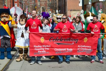 In our 198th year as an Archdiocese, we celebrate the 150th Opening Day of Cincinnati Reds Baseball in the Findlay Market Opening Day Parade. (CT Photo/Greg Hartman)