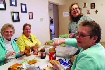 Pictures from left to right Sister Marita Beumer, a Sister from another congregation, a volunteer from El Paso, and Sister Ann Clark (Courtesy Photo)