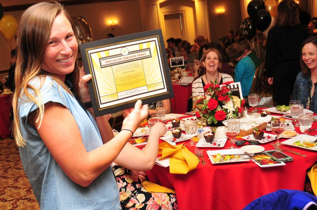 Innovation Teaching grant is awarded to Jessica Reed, Incarnation school (CT Photo/Jeff Unroe)