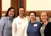 Panel members pose for a picture. From left are Sister of St. Joseph Truy Tran, Dominican Sister Mary Therese Perez, Sister of Mercy Amanda Carrier, and Sister of Charity Tracy Kemme. (Courtesy photo).