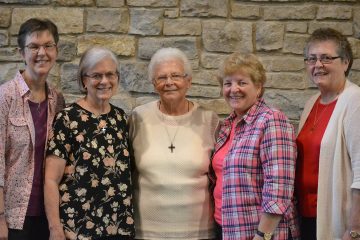 New council 2019 - Sisters Marla Gipson, Margo Young, Edna Hess, Patty Kremer and Ann Clark (Courtesy Photo)
