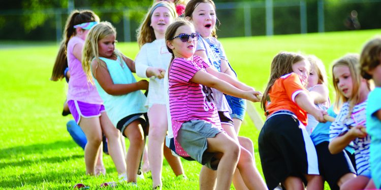 Holy Family Parish in Middletown’s Annual Parish Picnic tug-of-war fun. Photo by Rob McCulley.