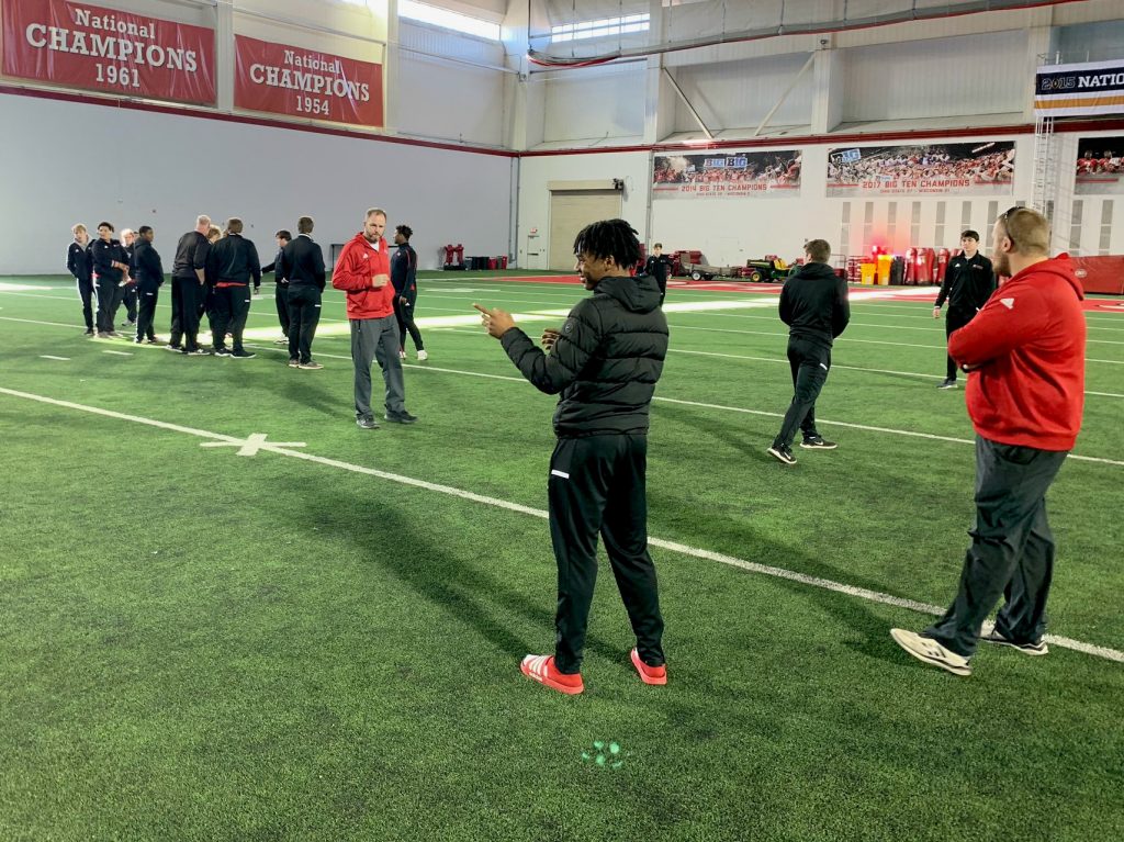 The Lancers took on the Buckeyes training facility en route to their championship game in Canton