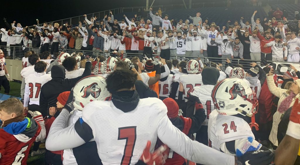 Sharing a great moment with the Lancer faithful.