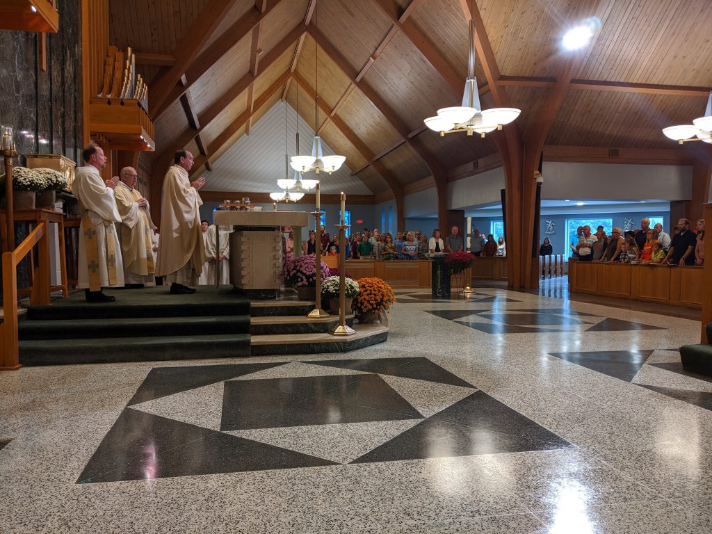 Our Lady of the Visitation Parish recently celebrated their expansion with a blessing by Archbishop Schnurr on Oct. 6.