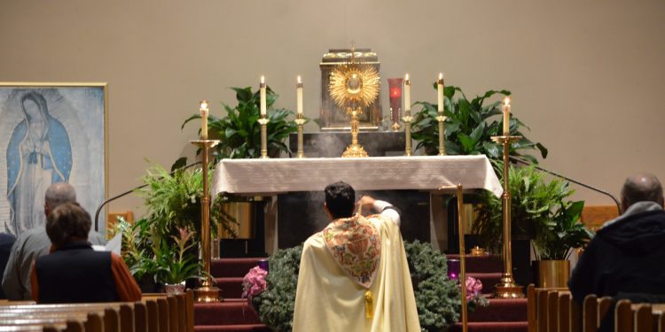 St. Ignatius of Loyola Parish hosted the National Night of Prayer for Life (NNOPFL) on Sunday, Dec. 8, through Monday, Dec. 9, uniting the Feast of the Immaculate Conception with the Feast of St. Juan Diego. The NNOPFL included adoration of the Blessed Sacrament, the Holy Rosary, confessions, prayer to St. Michael, silent prayer and hymns.