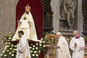 Pope Francis celebrates Mass for Solemnity of Mary, Mother of God Jan. 1, 2020. Credit: Pablo Esparza/CNA.