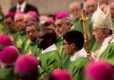 Pope Francis celebrates Mass for World Missionary Day Oct. 20, 2019. Credit: Daniel Ibáñez/CNA.