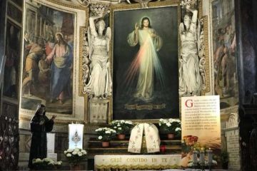 A side chapel dedicated to Divine Mercy in the Church of Santo Spirito in Sassia. Credit: ACI Stampa.