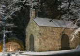 The Portiuncula Chapel on the campus of the Franciscan University of Steubenville. Credit: Robert Pernett via Flickr