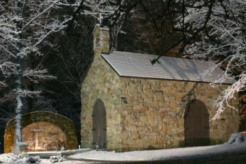 The Portiuncula Chapel on the campus of the Franciscan University of Steubenville. Credit: Robert Pernett via Flickr