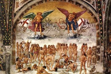 Resurrection of the Flesh, fresco by Luca Signorelli in the San Brizio chapel of Orvieto Cathedral (1499-1502)