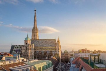 Vienna Skyline with St. Stephen's Cathedral, Vienna, Austria. Credit: mrgb/shutterstock.