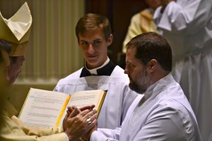 Deacon Andrew Reckers during the Diaconate Ordinatiion 2019